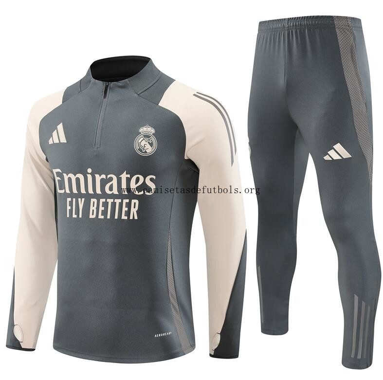 Chandals Real Madrid (Hombre/Niño) Gris 2024/25 + Pantalones Formidable preciaso, adquiere sin intermediarios