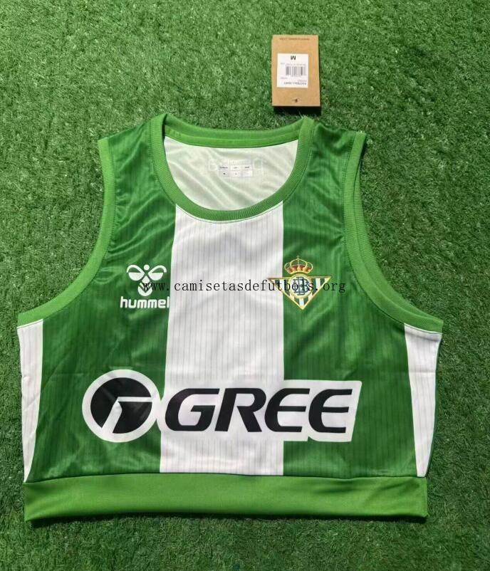 Camiseta Corta Sin Mangas Real Betis Femenino Precio espectacular hasta fin de existencias
