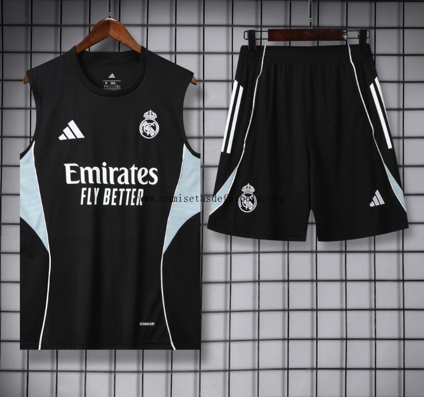 Conjunto Sin Mangas Real Madrid Pre-Match 25/26 N11 + Pantalones Cortos ¡¡Qué gangaza, date prisa!