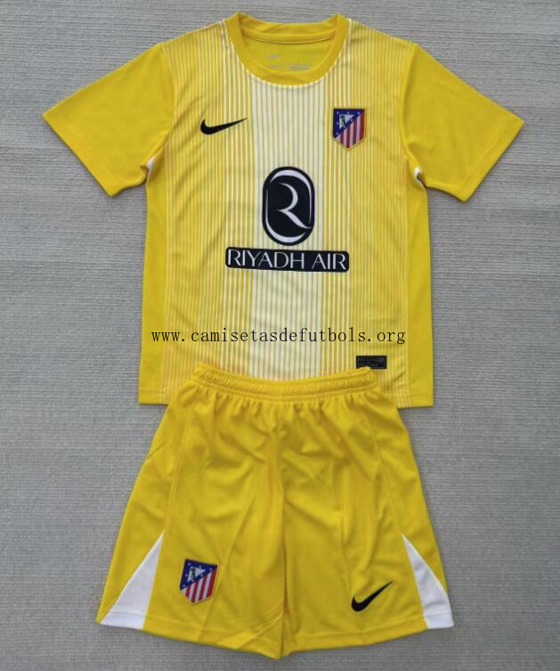 Camiseta Atlético Madrid Portero (Hombre/Niño) AMARILLO 25/26 Corre a por él este ganga extraordinario