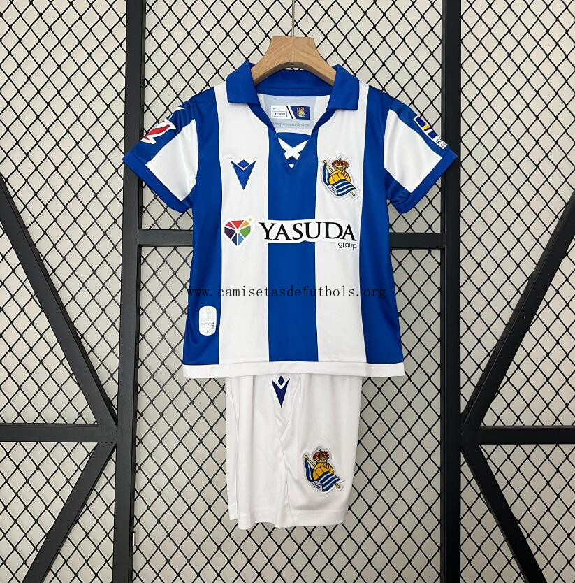 Camiseta Real Sociedad 1ª Equipación 24/25 Niño Justo bicoca, adquiere como nunca