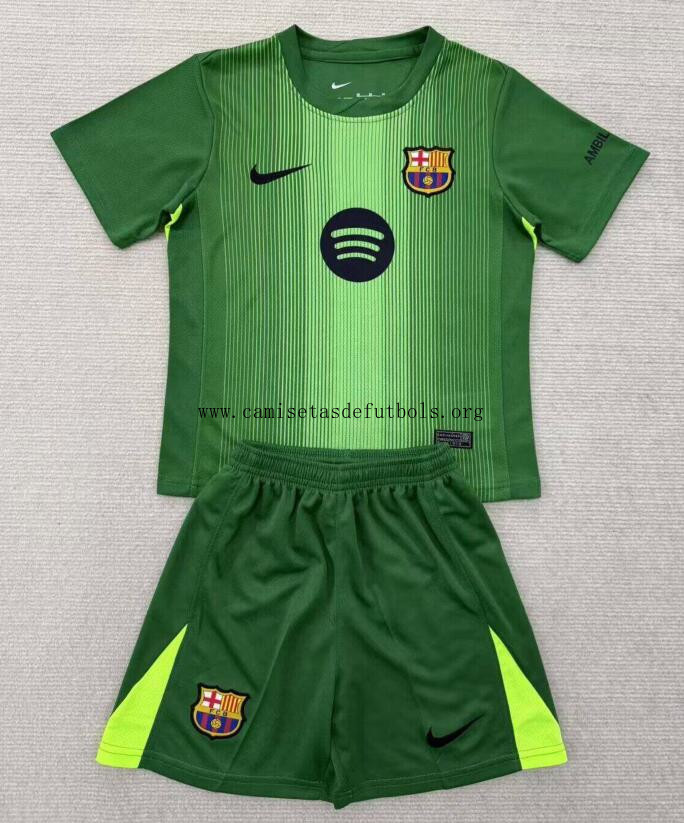 Camiseta Barcelona Portero Verde 25/26 (Hombre/Niño) Gangaza bestia de colección