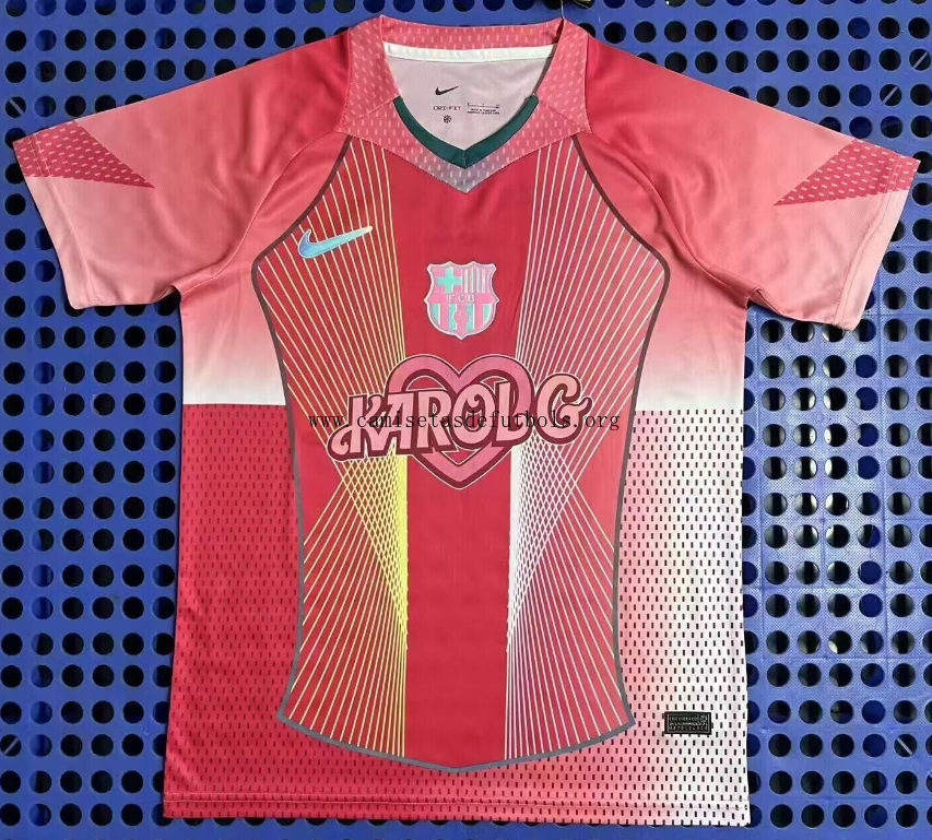 Camiseta Barcelona Rosa 25-26 Chollo transparente en toda la red