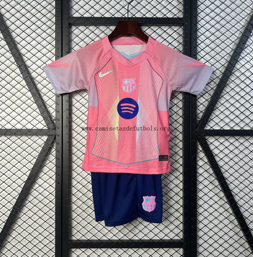 Camiseta Barcelona Rosa Niño 2025/2026 Paga menos este ganga económico