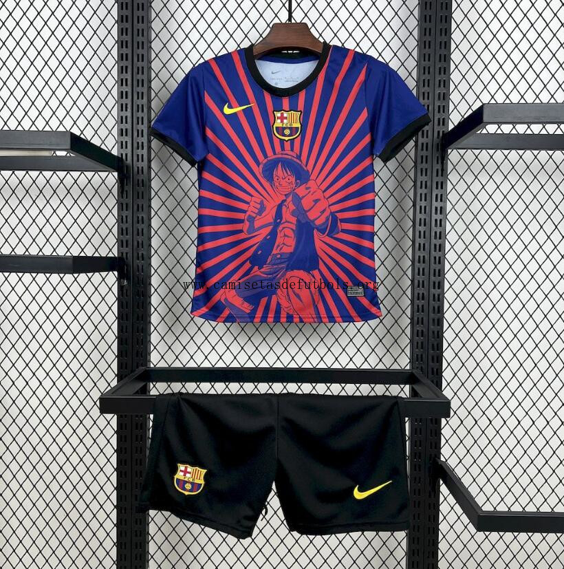 Camiseta Barcelona One Peace 25/26 Niño Gangaza fabuloso sin competencia