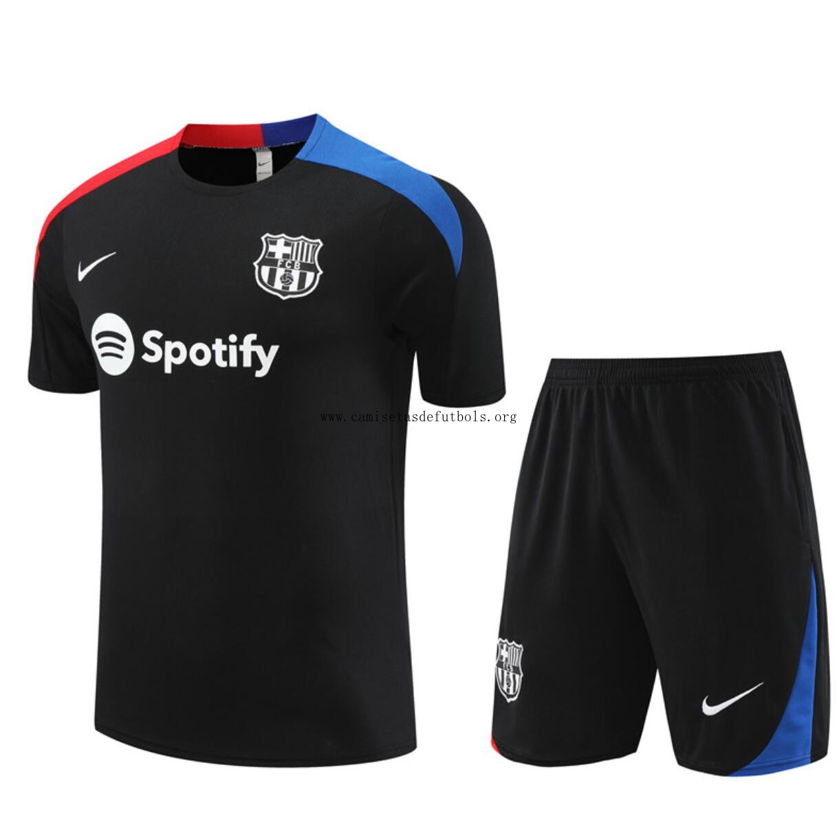Camiseta B-arcelona Fc Pre-Match (Hombre/Niño) Negro 24/25 + Pantalones Oportunidad genial con devolución gratis