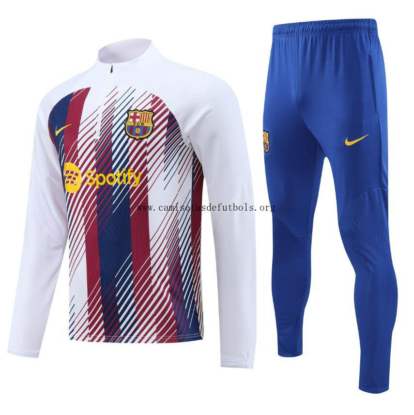 Chandal Entrenamiento Fc B-arcelona Blanco 23/24 +Pantalones Agarra este descuento excelente