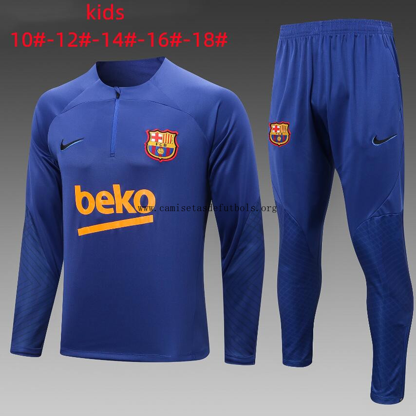 Chandal Entrenamiento Fc B-arcelona 2023/24 Niño + Pantalones ¡¡Vaya saldazo, llévatelo!