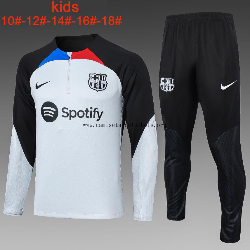 Sudadera Fc B-arcelona Training 2023-2024 Gris Niño + Pantalones Saldo económico