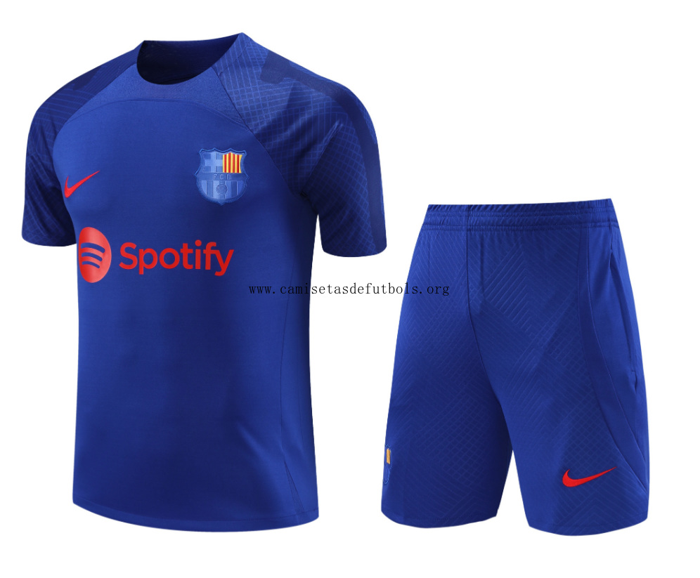 Camiseta FC B-arcelona Pre-Match 23/24 Azul + Pantalones Justo preciaso, gasta menos en todo el mercado