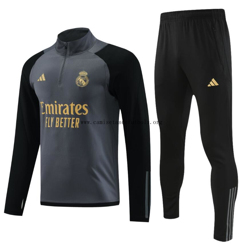 Chandal Entrenamiento Fc Real Madrid Negro 23/24+Pantalones ¡¡Ni te imaginas irrisorio chollo hasta fin de existencias!