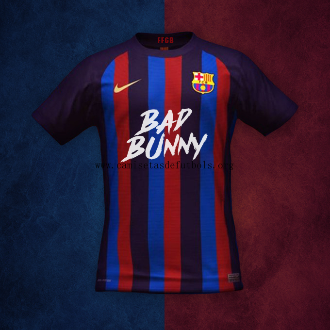 Camiseta BARCELONA Edición Limitada De BAD BUNNY La 1a Equipación Masculina Del FC ¡¡Menudo/a económico chollazo en todo el mercado!