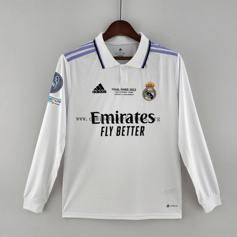 Camiseta Real Madrid 14 Champions 22/23 ML Rebajón, reserva
