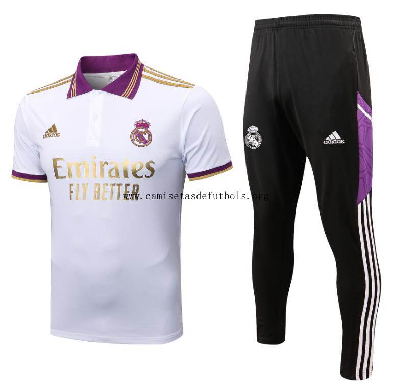 Polo FC Real Madrid 22/23 + Pantalones Preciaco celestial