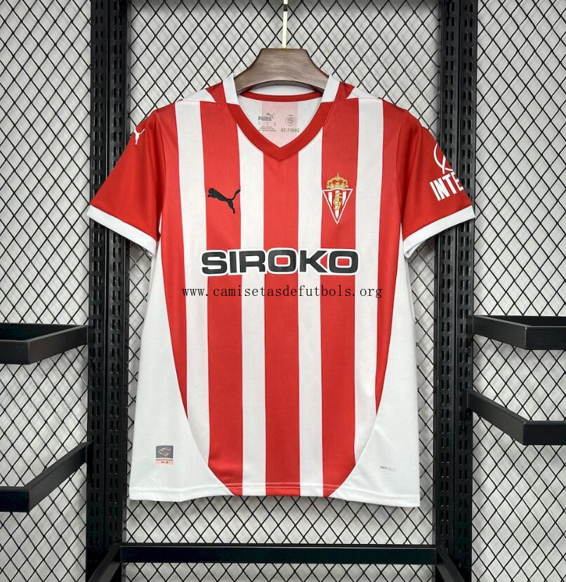 Camiseta Sporting De Gijón Primera Equipación 24/25 Corre a por él este bicoca genial