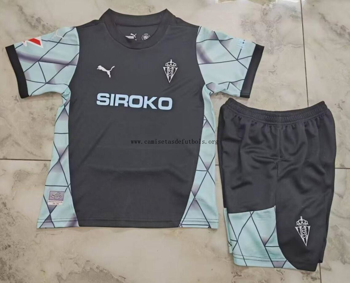 Camiseta Sporting De Gijón Segunda Equipación 24/25 Niño Gangaza ridículo de outlet
