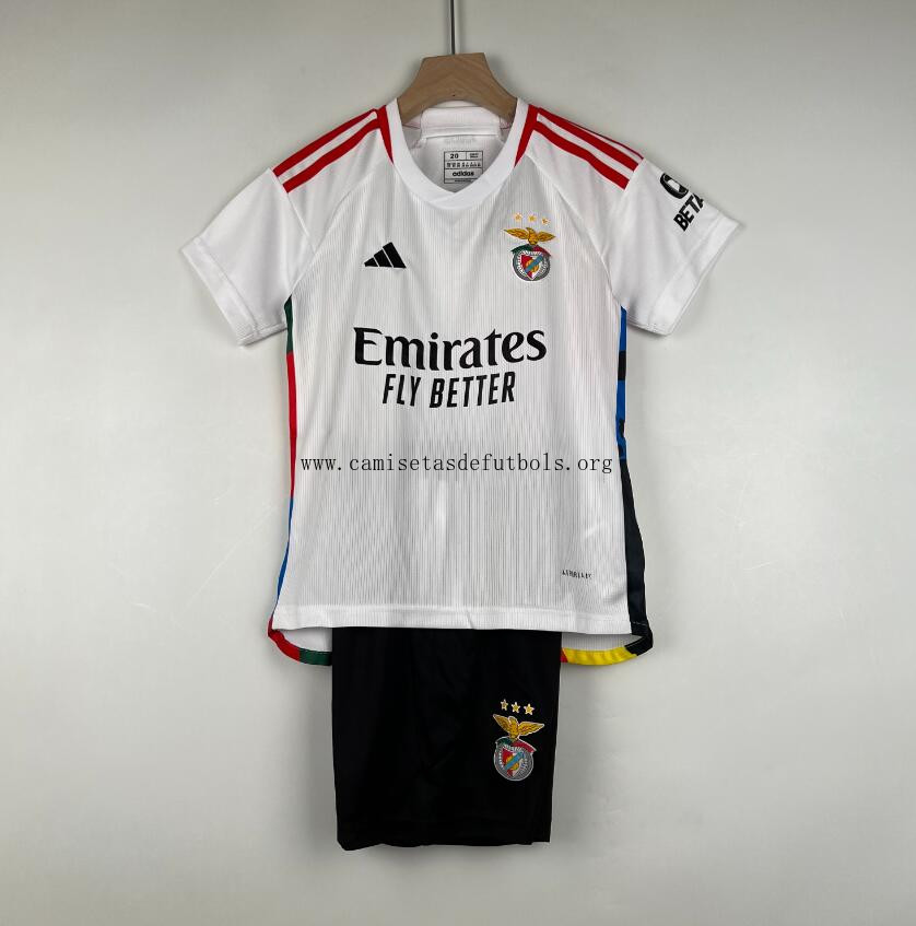 Camiseta Benfica Fc Tercera Equipación 23/24 Niño Portentoso descuento, paga menos hasta fin de existencias