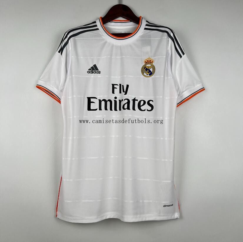 Camiseta Retro Real Madrid Primera Equipación 13/14 Brutal oportunidad, no lo dejes escapar de derribo