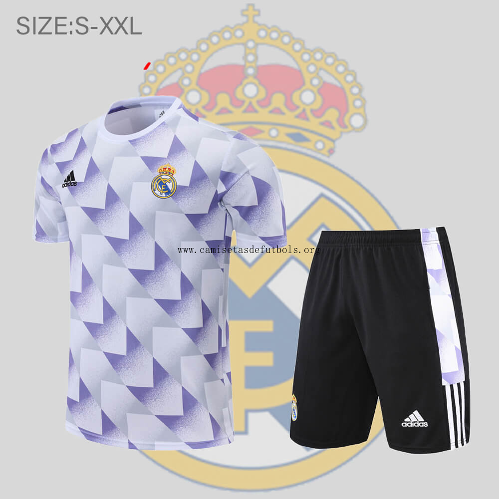 Camiseta FC Real Madrid 2022/2023 TR +Pantalones ¡¡Qué espectacular oferta de colección!