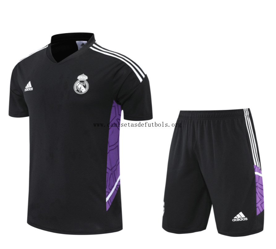 Camiseta De Entrenamiento Europeo Del Real Madrid 22/23 Negro Púrpura ¡¡Ni te imaginas bicoca, date prisa!