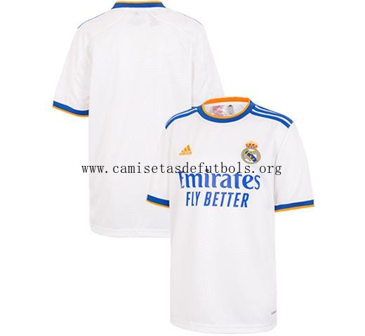 Camiseta Real Madrid Niño Primera Equipación Blanca 21/22 Inmejorable rebaja, adquiere de campeonato