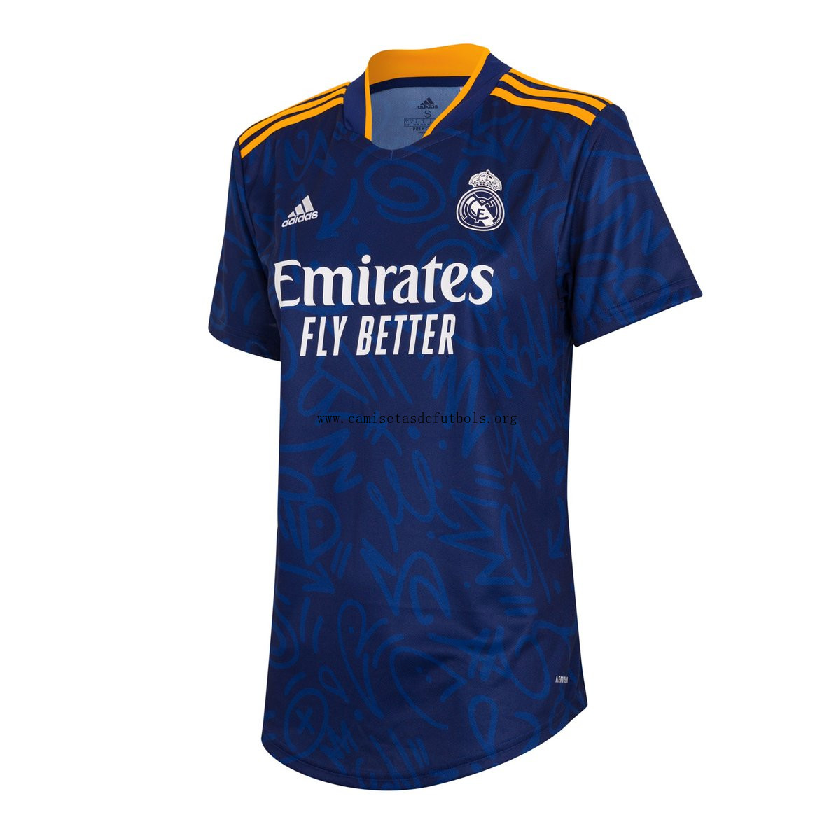 Camiseta Real Madrid Mujer Segunda Equipación Azul 21/22 ¡¡Qué bestia chollazo de outlet!