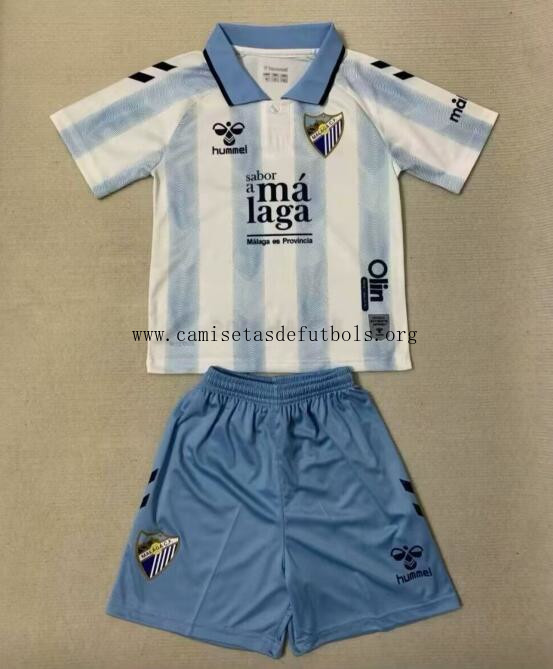 Camiseta Málaga Cf Primera Equipación 2023-2024 Niño Bicoca rebajado en toda la red