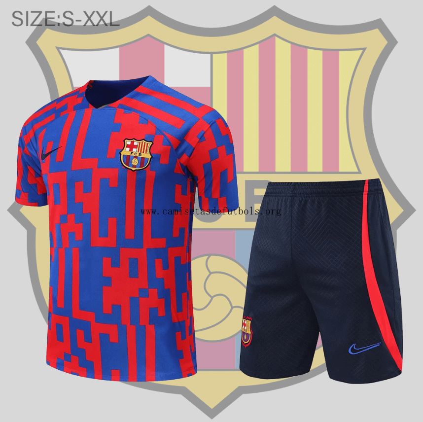 Camiseta FC B-arcelona Pre-Match 2022-2023 + Pantalones No lo dejes escapar este descuentazo extraordinario