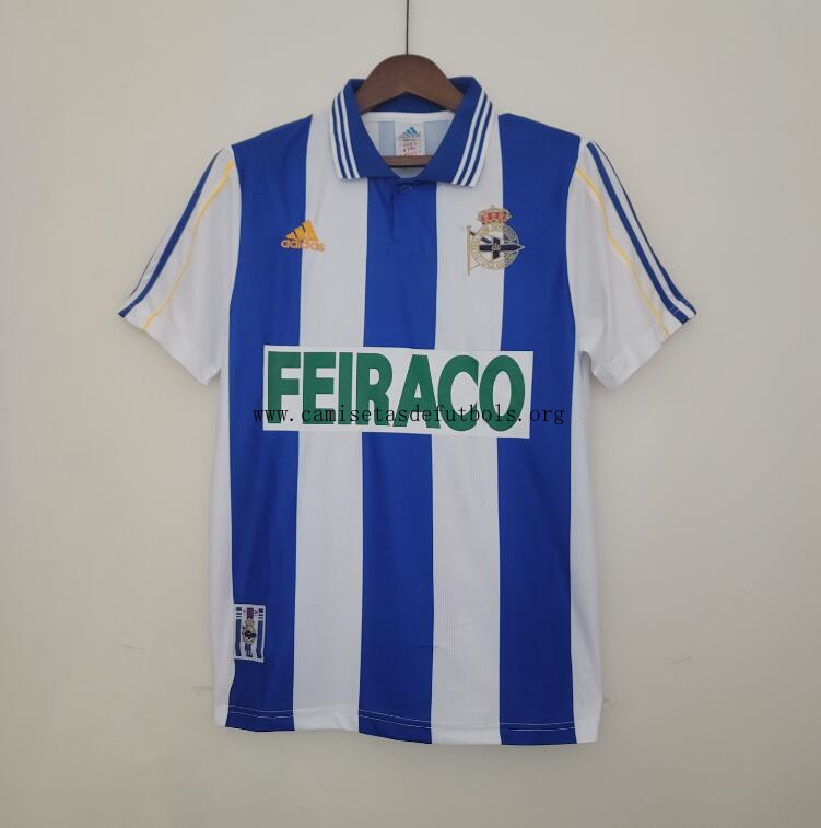 Camiseta LA CORUÑA Primera Equipación 99/00 Retro Saldo inmejorable por tiempo limitado