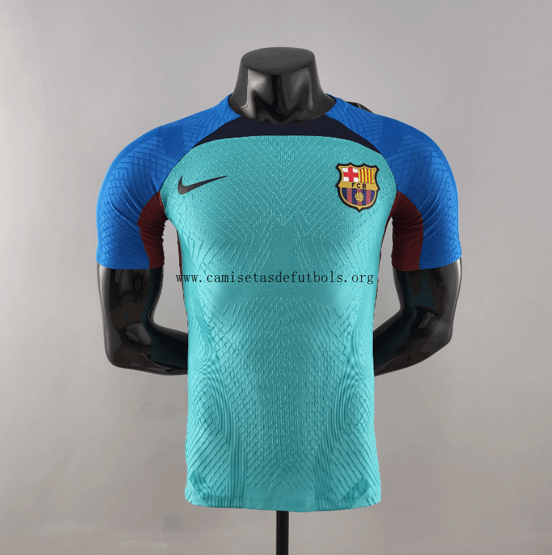 Camiseta 22/23 B-arcelona Entreno Azul Y Verde ¡¡Vaya preciaso, no lo dejes escapar!