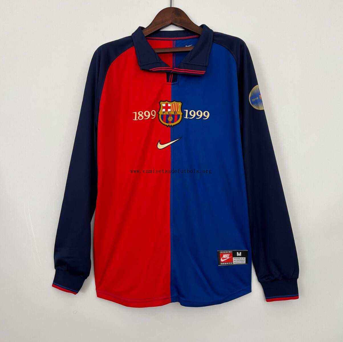Camiseta Retro Manga Larga B-arcelona 100th Anniversary ¡¡Cómo precio, aprovéchalo!