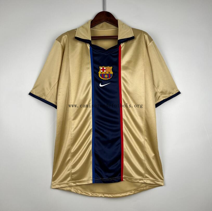 Camiseta Retro B-arcelona Segunda Equipación 2002 Descuento milagroso hasta fin de existencias