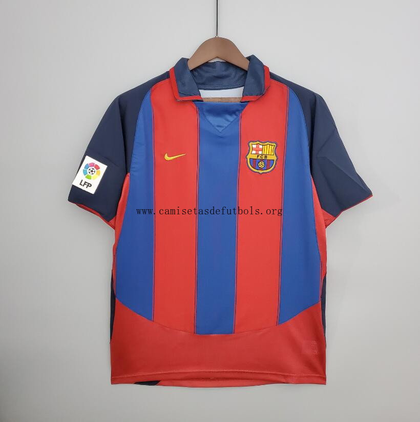 Camiseta Retro Barcelona Primera Equipación 03/04 Llévatelo este ofertón humilde