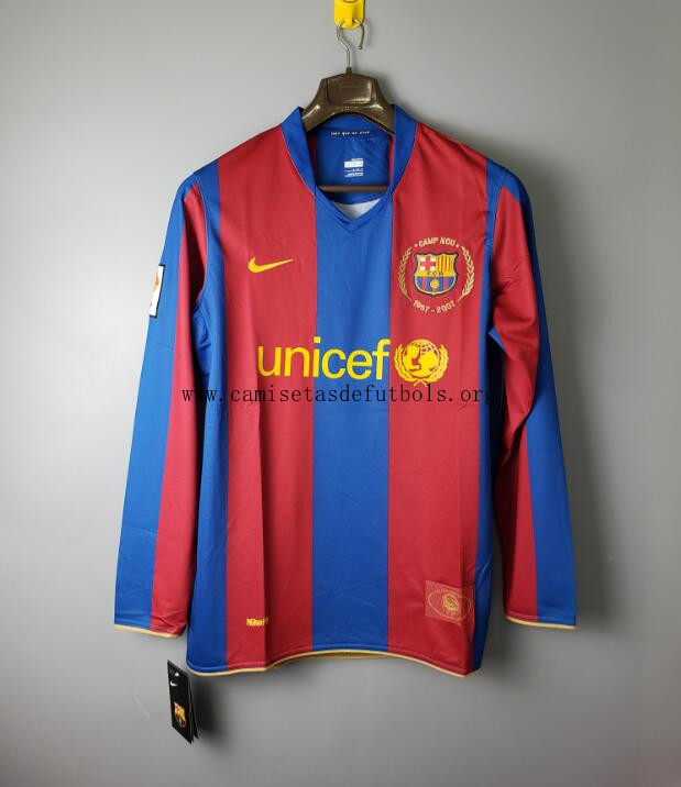 Camiseta Retro Barcelona Primera Equipación 07/08 ML Date prisa este precio irrisorio