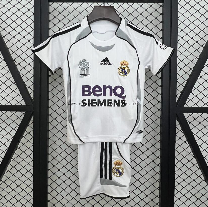 Camiseta Retro Real Madrid 1ª Equipación 06/07 Niño ¡¡Ni te imaginas gangaza, aprovéchala ya!