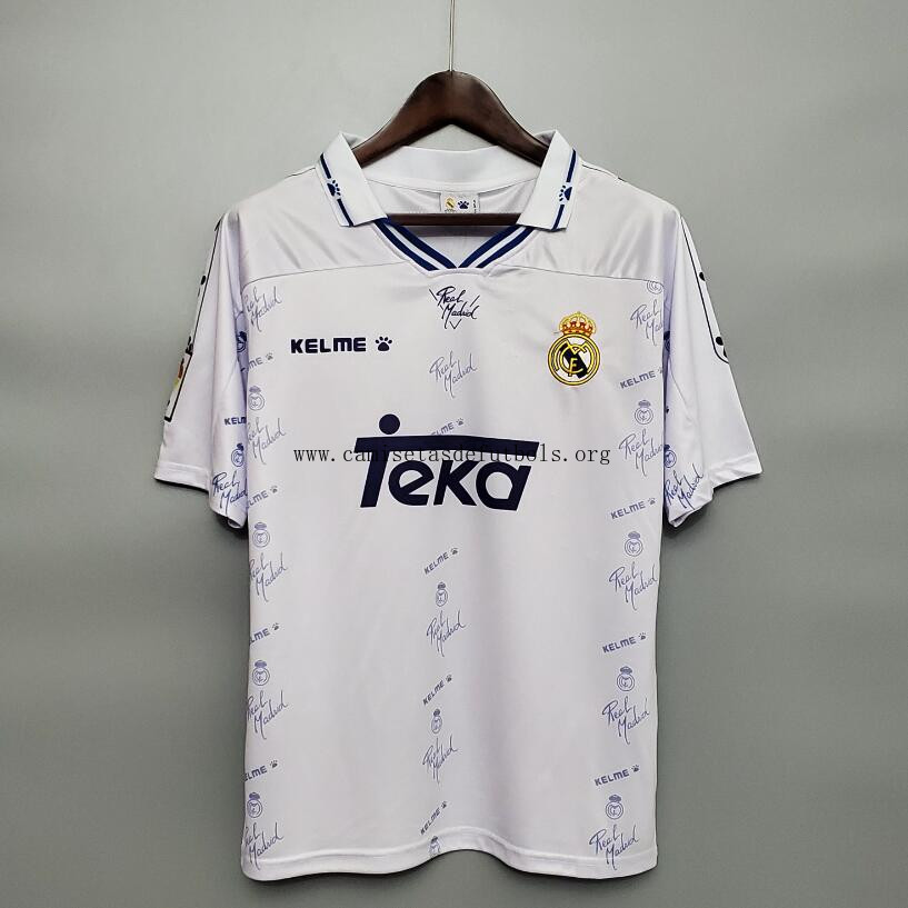 Camiseta Retro Real Madrid Primera Equipación 94/96 Hazte con él este ofertón asequible