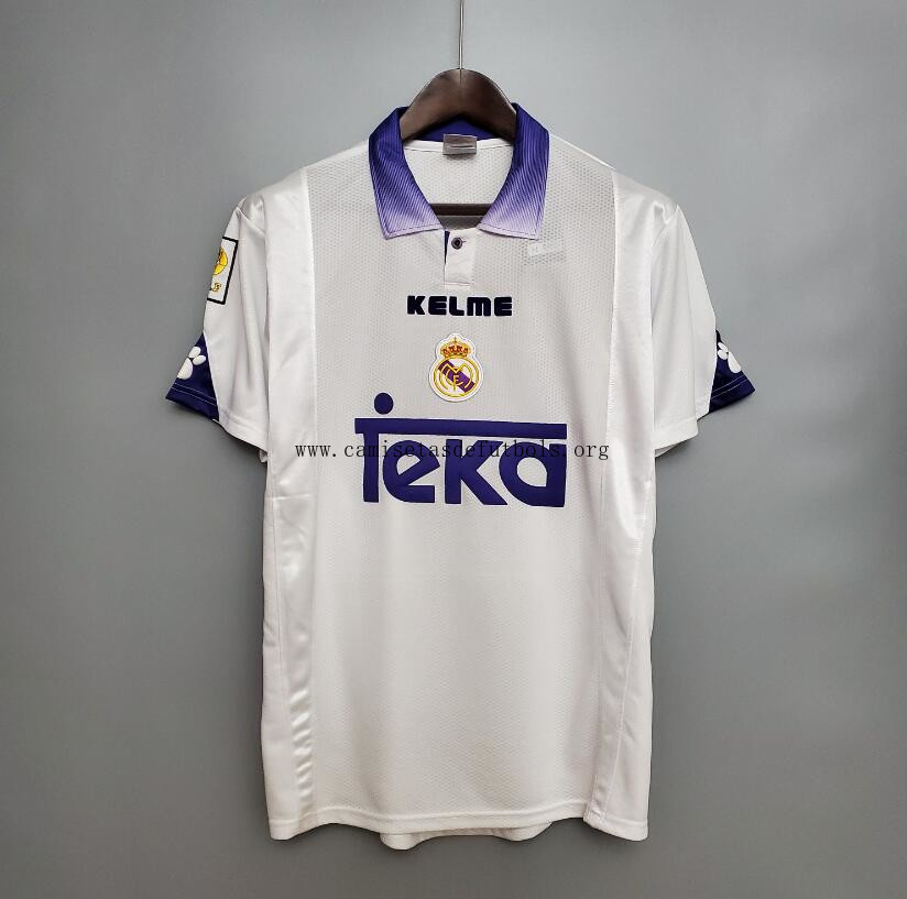 Camiseta Retro Real Madrid Primera Equipación 97/98 Maravilloso oferta, dispara de outlet