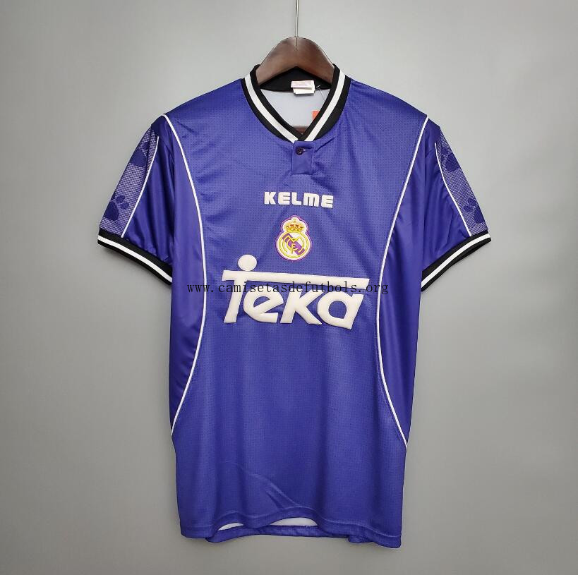 Camiseta Retro Real Madrid Segunda Equipación 97/98 Cógelo este precio soberbio