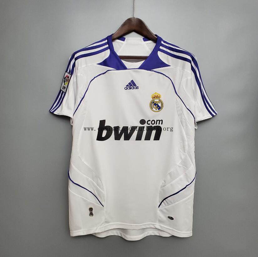 Camiseta Retro Real Madrid Primera Equipación 07/08 Alucinante preciaso, hazte con él sin competencia
