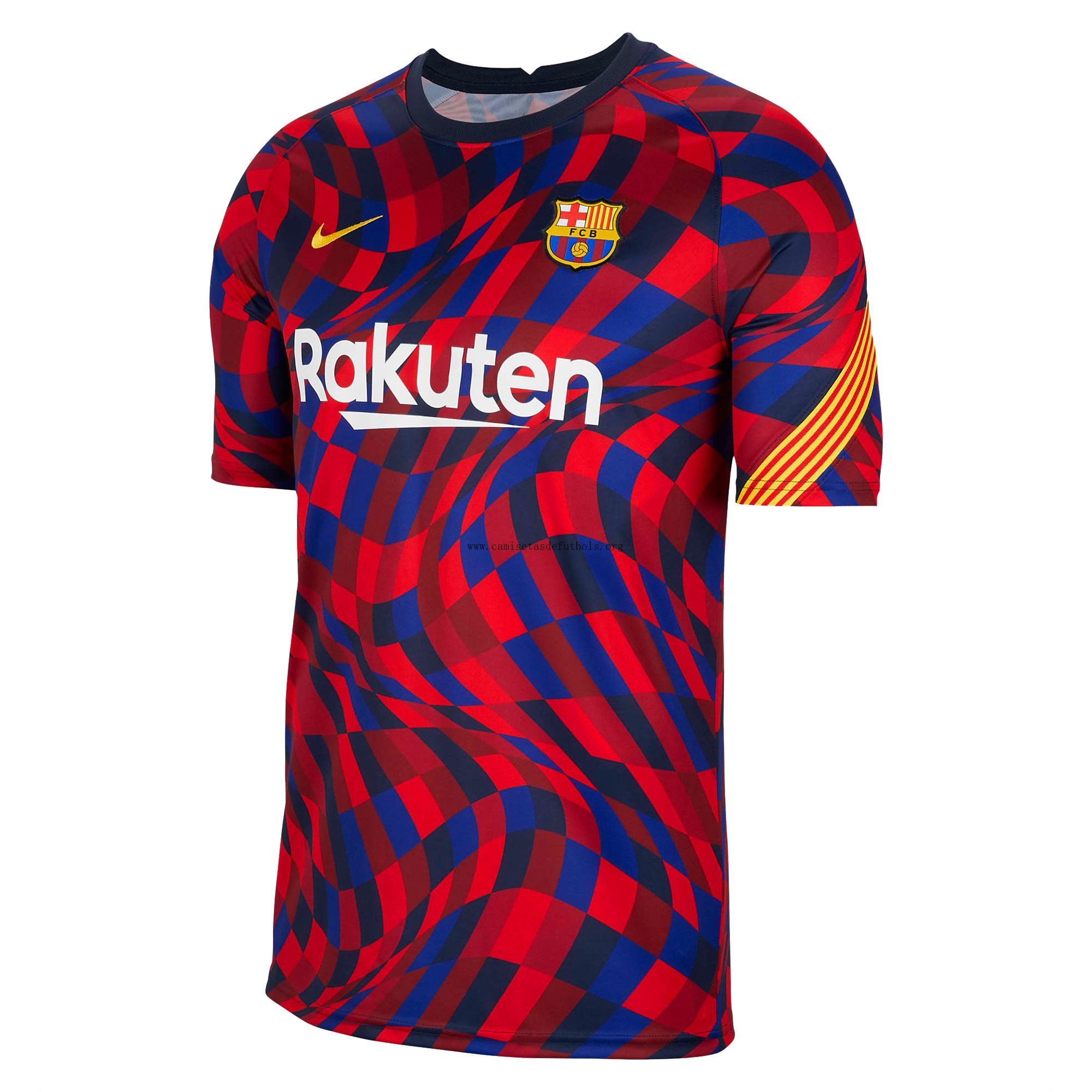 CAMISETA DE CALENTAMIENTO FC BARCELONA 2020/2021 ROJO ¡¡Menudo/a liquidación, paga menos!