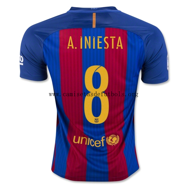 CAMISETA B-arcelona 16/17 A. INIESTA PRIMERA EQUIPACIÓN Agarra por tiempo limitado