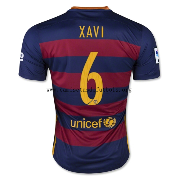 CAMISETA B-arcelona 15/16 XAVI PRIMERA EQUIPACIÓN Paga menos este oferta milagroso