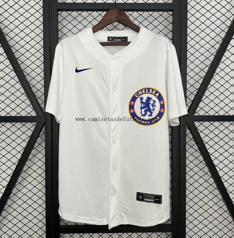 Camiseta Chelsea FC Base-ball 25/26 Simbólico bicoca, activa más barato que nunca