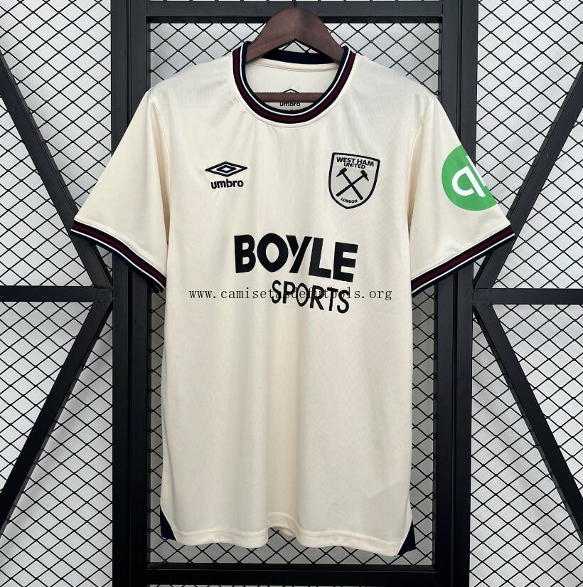 Camiseta West Ham United 2ª Equipación 25/26 Agarra hasta fin de existencias