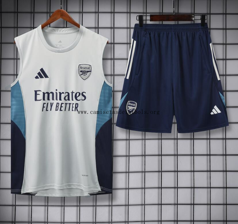Conjunto Sin Mangas Arsenal Pre-Match 25/26 + pantalones cortos Atrapa este preciaso formidable Conjunto Sin Mangas Arsenal Pre-Match 25/26 + pantalones cortos Atrapa este preciaso formidable