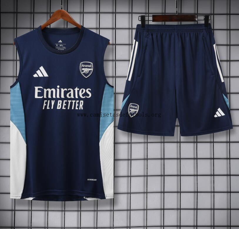 Conjunto Sin Mangas Arsenal PreMatch 25/26 + pantalones cortos ¡¡Cómo saldo, llévatelo!