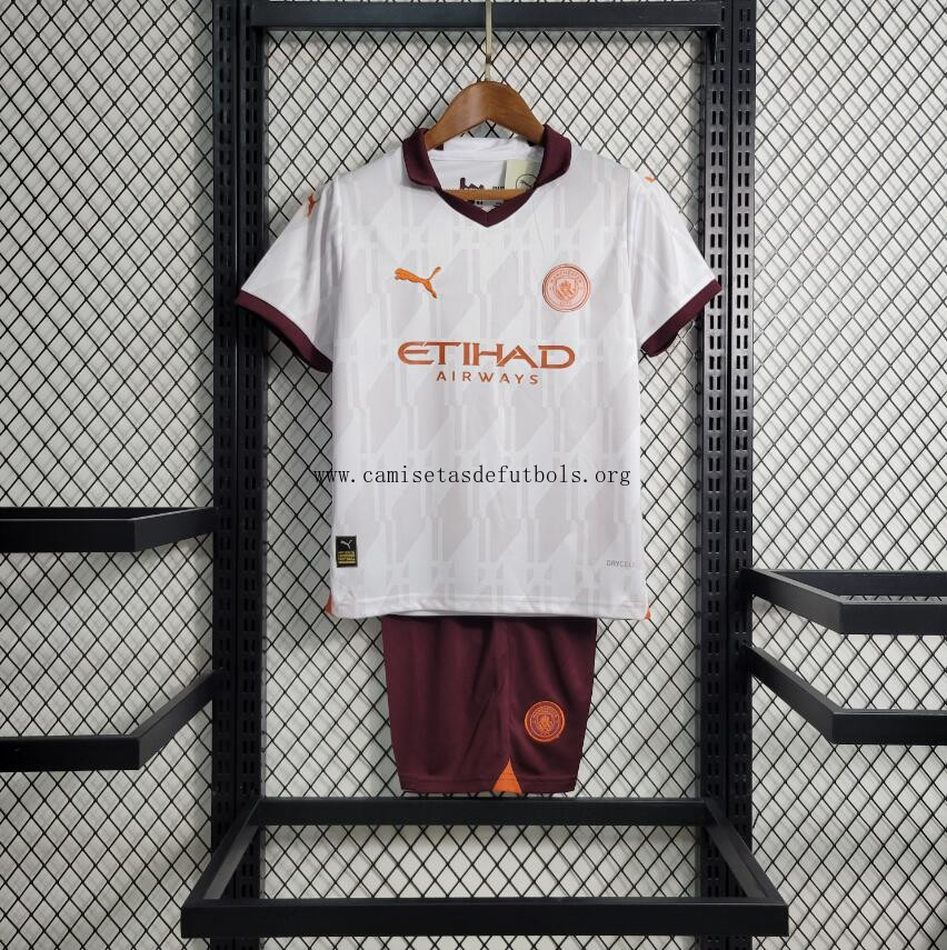 Camiseta Manchester City Segunda Equipacion 23/24 Niño ¡Qué bicoca!