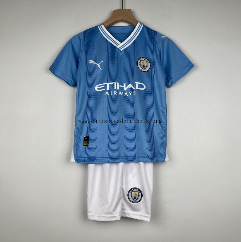 Camiseta Manchester City Primera Equipacion 2023/2024 Niño ¡Qué descuentazo!