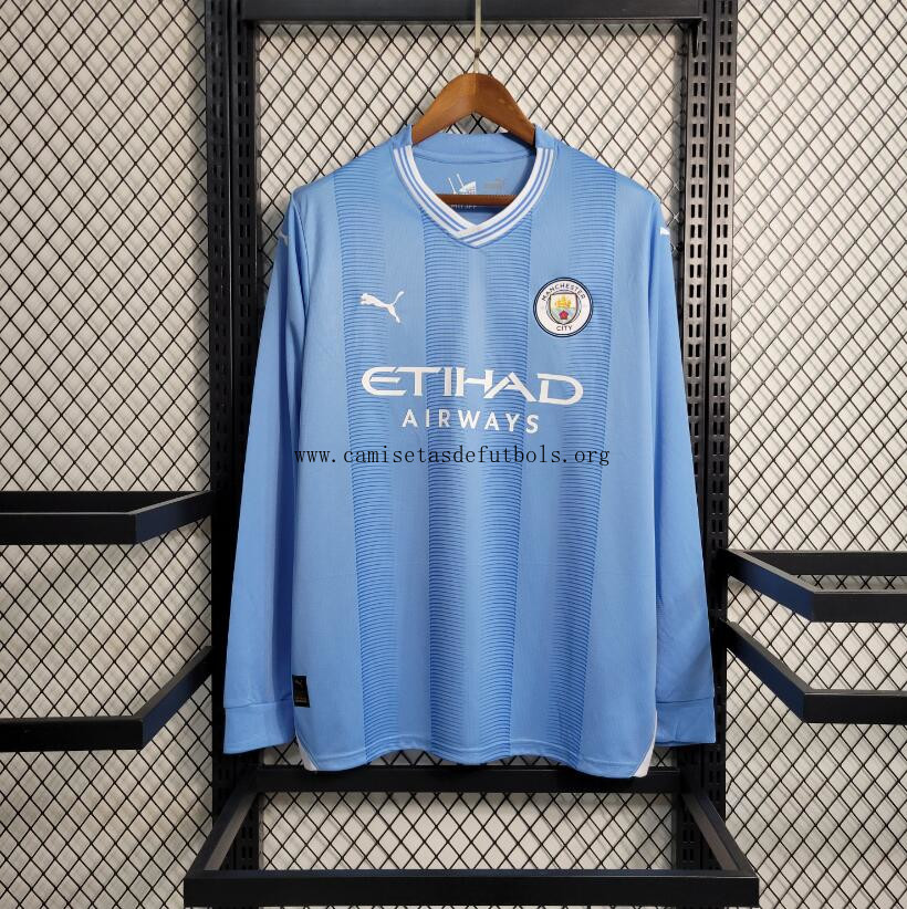Camiseta Manchester City Primera Equipacion 23/24 ML Brutal descuento, no lo pienses hasta fin de existencias