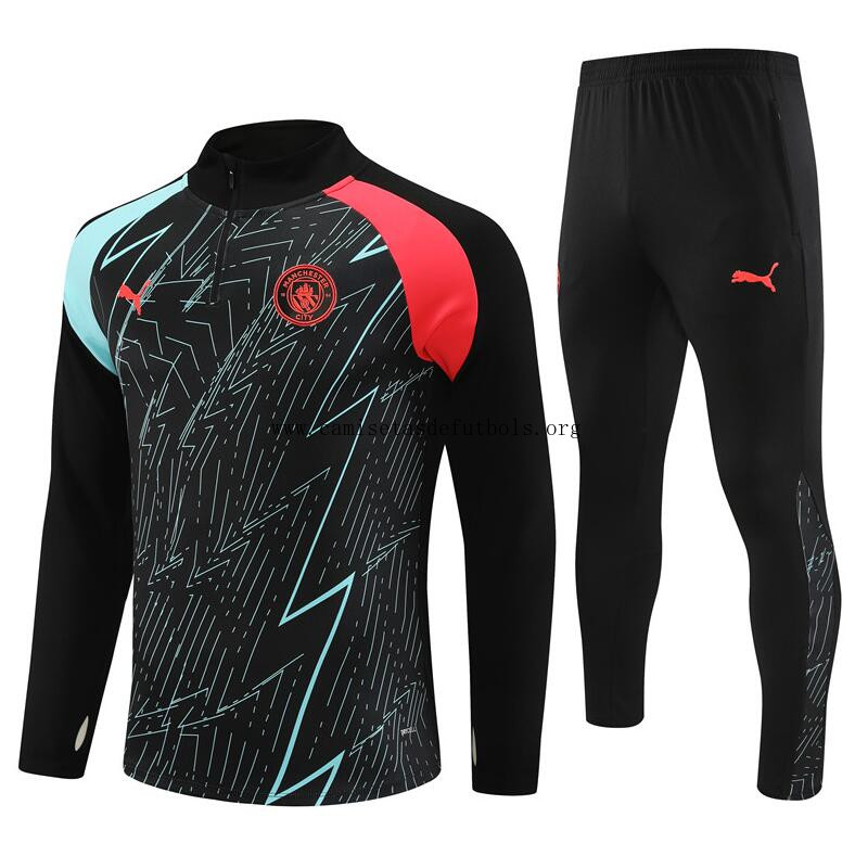 Sudadera Manchester City Training 23/24 Negro (Hombre/Niño) + Pantalones ¿¡Vaya saldazo?